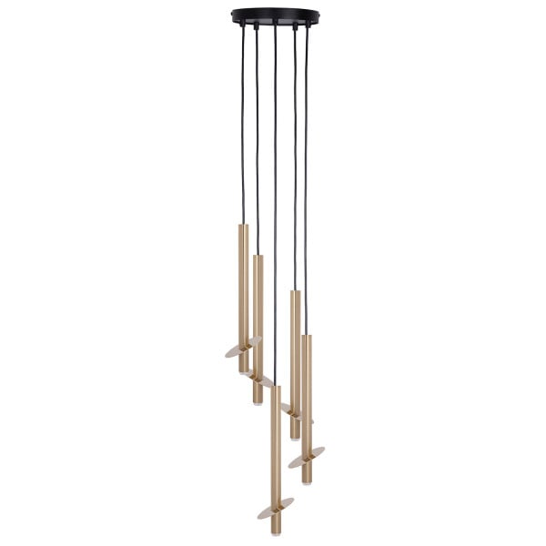 Lampa wisząca złoto-czarna SOPEL RING 5xG9x3W Sigma Lighting 836002