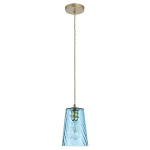 Lampa wisząca złoto-niebieska Azurine 1xE27x40W wym: 175x15x15 cm Rabalux 952590 Lampa wisząca złoto-niebieska Azurine 1xE27x40W wym: 175x15x15 cm Rabalux 952590