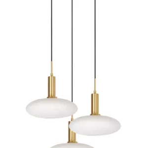 Lampa wisząca złoto-odcienie złota-biała SINGALA 3xE27x60W Lucide 850831 Lampa wisząca złoto-odcienie złota-biała SINGALA 3xE27x60W Lucide 850831