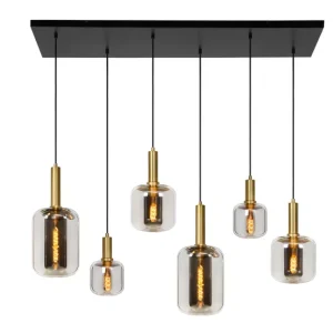 Lampa wisząca złoto-odcienie złota-czarna JOANET 6xE27x40W Lucide 850429 Lampa wisząca złoto-odcienie złota-czarna JOANET 6xE27x40W Lucide 850429
