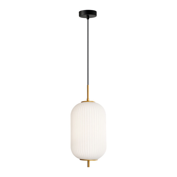 Lampa wisząca złoto-opalowy-czarna OLMETO 1xE27x10W Italux 854514