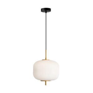 Lampa wisząca złoto-opalowy-czarna OLMETO 1xE27x10W Italux 854275 Lampa wisząca złoto-opalowy-czarna OLMETO 1xE27x10W Italux 854275