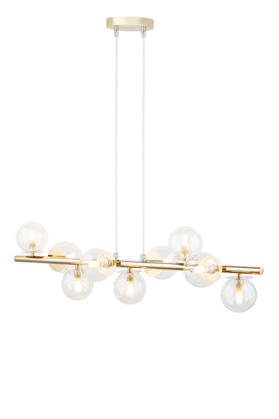 Lampa wisząca złoto-przezroczysta AVOLA 9xG9x12W Sigma Lighting 841686
