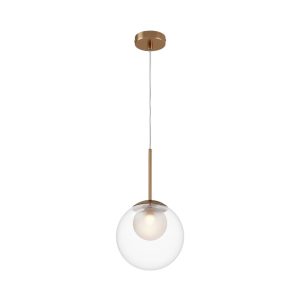 Lampa wisząca złoto-przezroczysta Basic form 1xG9x20W Maytoni 849567 Lampa wisząca złoto-przezroczysta Basic form 1xG9x20W Maytoni 849567