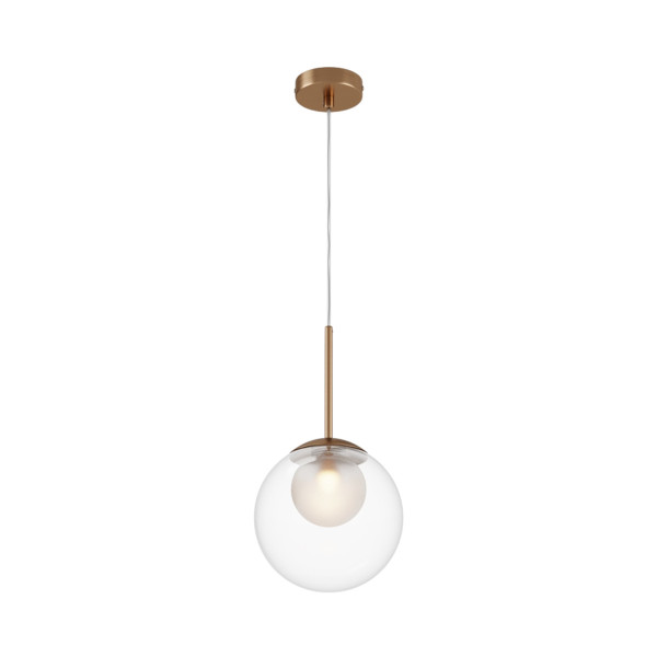 Lampa wisząca złoto-przezroczysta Basic form 1xG9x20W Maytoni 849567