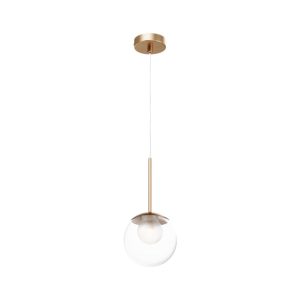 Lampa wisząca złoto-przezroczysta Basic form 1xG9x20W Maytoni 849509 Lampa wisząca złoto-przezroczysta Basic form 1xG9x20W Maytoni 849509