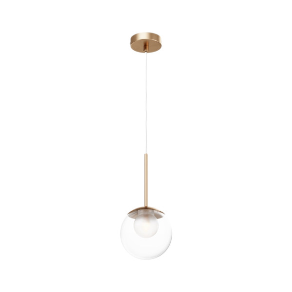 Lampa wisząca złoto-przezroczysta Basic form 1xG9x20W Maytoni 849509
