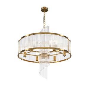 Lampa wisząca złoto-przezroczysta Frame 6xE14x60W Maytoni 856603 Lampa wisząca złoto-przezroczysta Frame 6xE14x60W Maytoni 856603