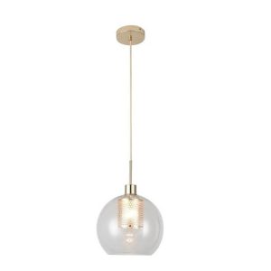 Lampa wisząca złoto-przezroczysta Philana 1xE27x60W Rabalux 964525 Lampa wisząca złoto-przezroczysta Philana 1xE27x60W Rabalux 964525
