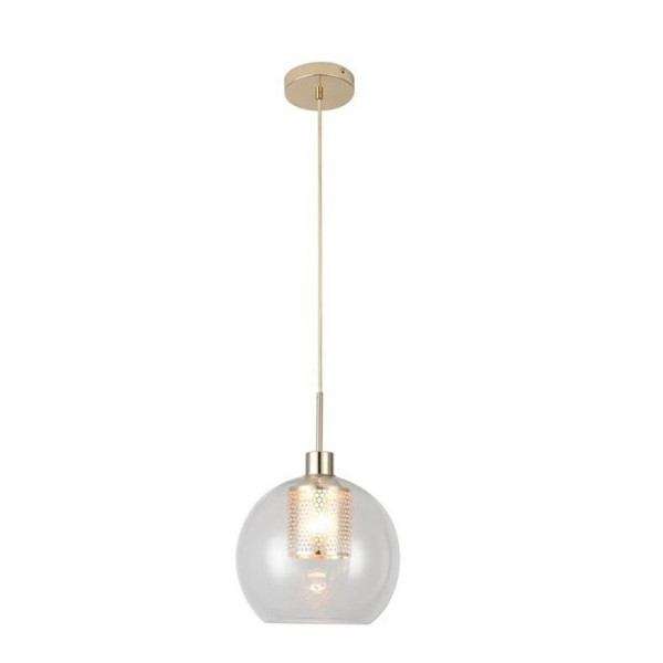 Lampa wisząca złoto-przezroczysta Philana 1xE27x60W Rabalux 964525