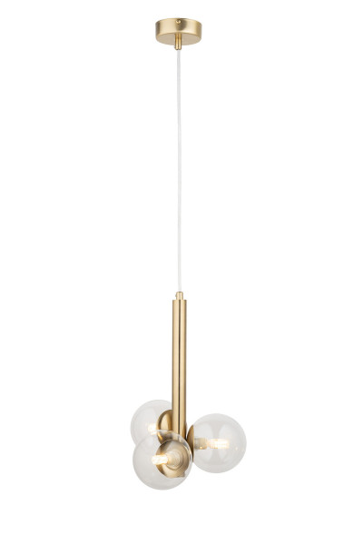 Lampa wisząca złoto-przezroczysty PERLA LUX 3xG9x12W Sigma Lighting 837817