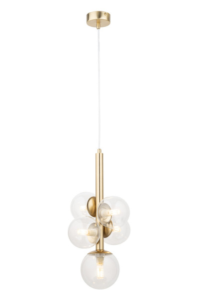 Lampa wisząca złoto-przezroczysty PERLA LUX 5xG9x12W Sigma Lighting 837833
