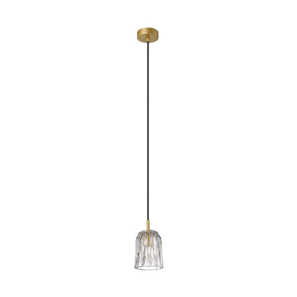 Lampa wisząca złoto-przezroczysty TAZZA 1xE14x40W Zuma Line 854320