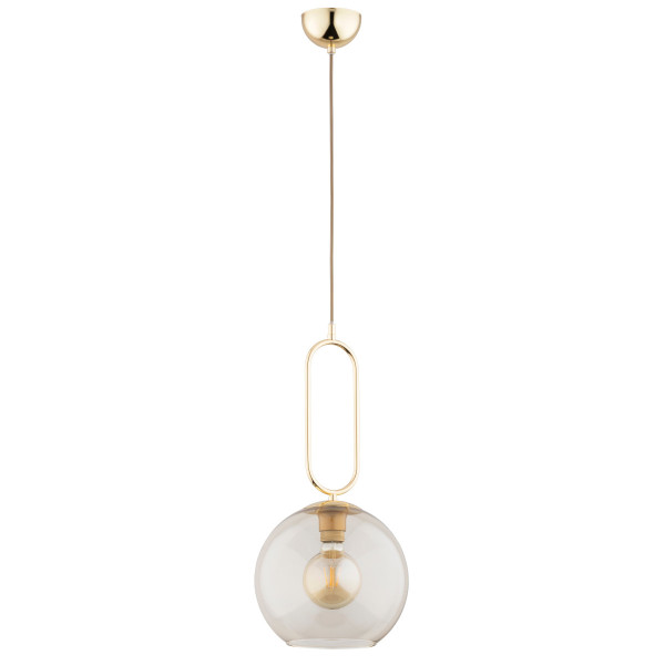 Lampa wisząca złoto-przezroczysty VAVIL 1xE27x15W wym: 95x25x25 cm Alfa 837396