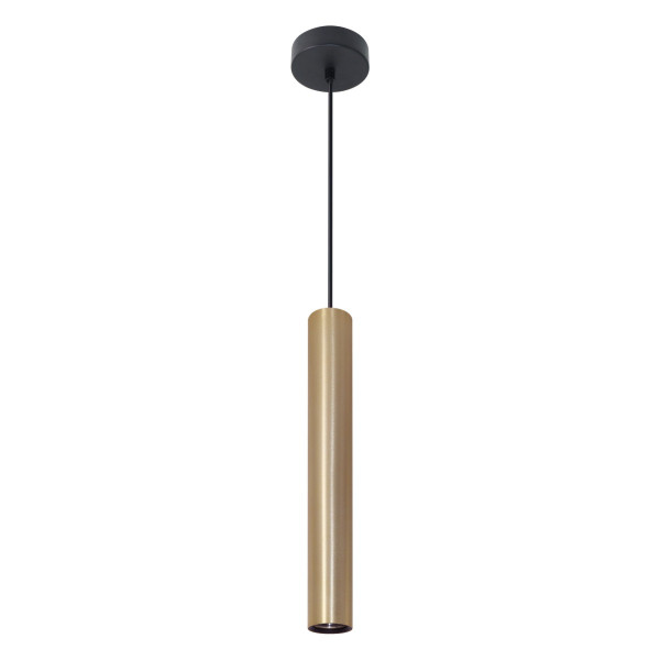 Lampa wisząca złoty galwanizowano-satynowa czerń LUNGOMARE 1xGU10x10W Polux 846640