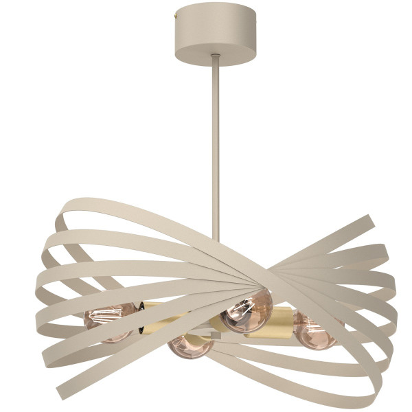 Lampa wisząca złoty mat Sparkle 4xE27x15W wym: 58x50,5x50,5 cm Luminex 846296
