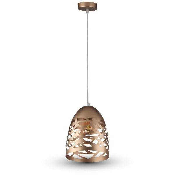 Lampa wisząca złoty mat VT-7200 1xE27x60W wym: 130x20x27 cm V-TAC 856342