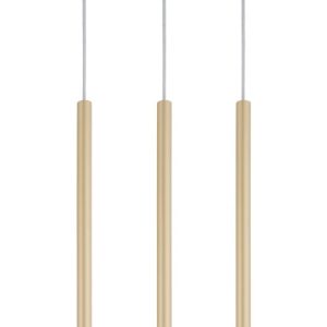 Lampa wisząca złoty matowy Sopel 3xG9x3W wym: 80x38x5 cm Sigma Lighting 184691 Lampa wisząca złoty matowy Sopel 3xG9x3W wym: 80x38x5 cm Sigma Lighting 184691