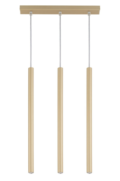 Lampa wisząca złoty matowy Sopel 3xG9x3W wym: 80x38x5 cm Sigma Lighting 184691