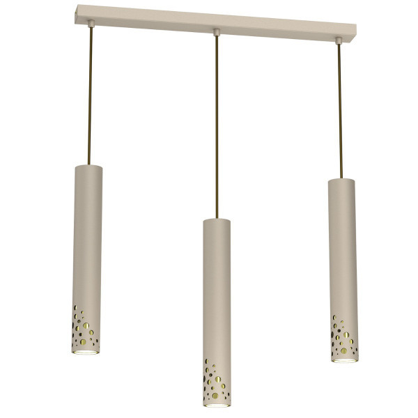 Lampa wisząca złoty połysk Altro Buble 3xGU10x8W wym: 120x60x5,5 cm Luminex 847289