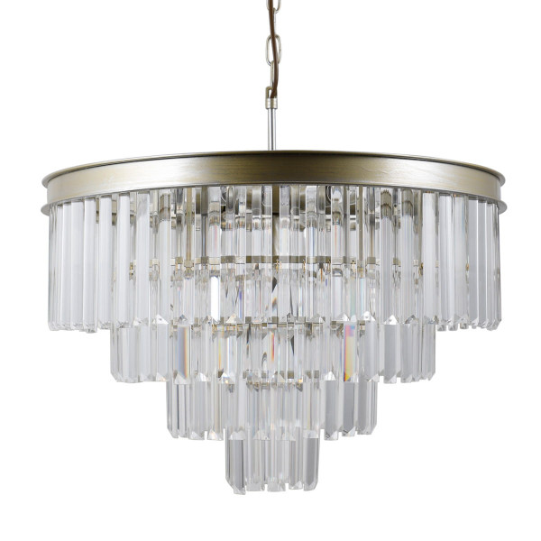 Lampa wisząca złoty szampański Verdes 8xE14x40W wym: 100x56x56 cm Italux 861087