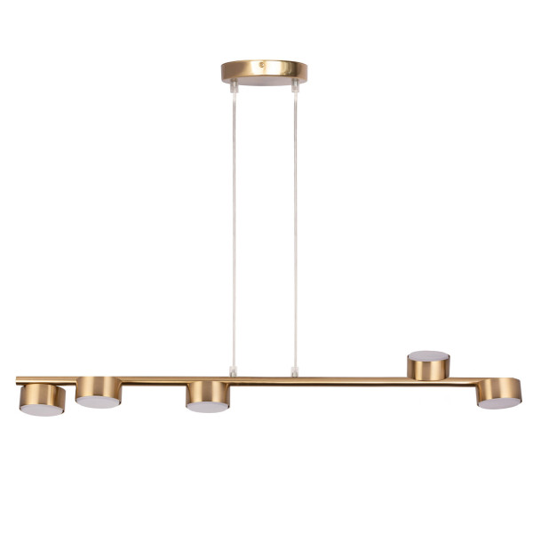 Lampa wisząca złoty szczotkowany PUNTO 5xGX53x12W Sigma Lighting 838002