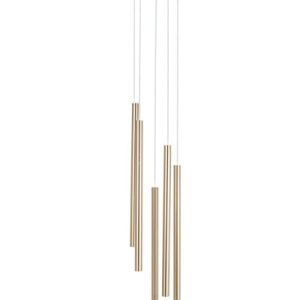 Lampa wisząca złoty szczotkowany SOPEL LUX 5xG9x3W Sigma Lighting 838046 Lampa wisząca złoty szczotkowany SOPEL LUX 5xG9x3W Sigma Lighting 838046