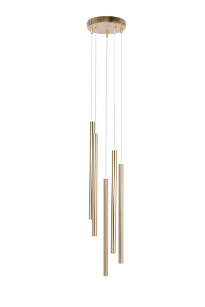 Lampa wisząca złoty szczotkowany SOPEL LUX 5xG9x3W Sigma Lighting 838046
