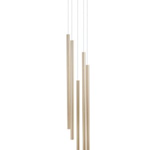 Lampa wisząca złoty szczotkowany SOPEL LUX 5xG9x3W Sigma Lighting 837767 Lampa wisząca złoty szczotkowany SOPEL LUX 5xG9x3W Sigma Lighting 837767