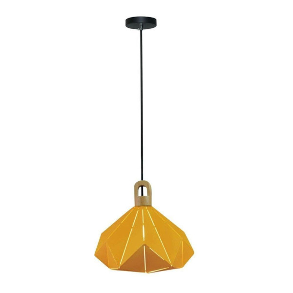 Lampa wisząca żółta VT-7323 1xE27x60W wym: 120x27x27 cm V-TAC 856313