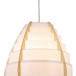 Lampa wisząca żółto-biała NAGOJA 1xE27x40W wym: 145x37x37 cm Candellux 924197 Lampa wisząca żółto-biała NAGOJA 1xE27x40W wym: 145x37x37 cm Candellux 924197