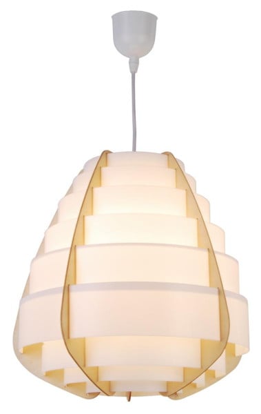 Lampa wisząca żółto-biała NAGOJA 1xE27x40W wym: 145x37x37 cm Candellux 924197