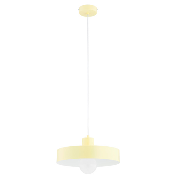 Lampa wisząca żółto-biała NEVERA 1xE27x15W wym: 80x34x34 cm Alfa 841795