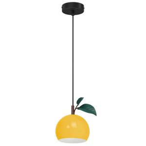 Lampa wisząca żółto-czarna-zielona Apple 1xE27x15W Luminex 847333 Lampa wisząca żółto-czarna-zielona Apple 1xE27x15W Luminex 847333