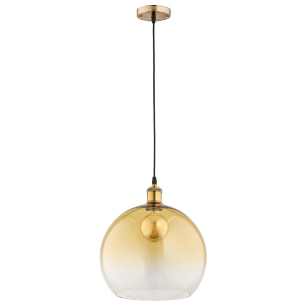 Lampa wisząca żółto-czarna-złota BETA 1xE27x15W wym: 95x30x30 cm Alfa 854603