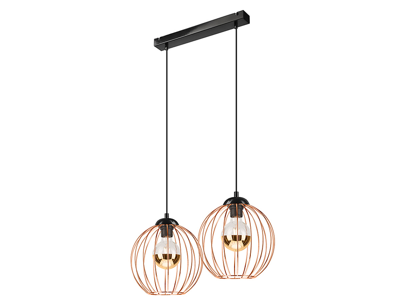 Lampa wisząca Zoya 2-punktowa stalowa złota 54632