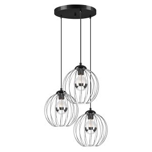 Lampa wisząca Zoya 3-punktowa stalowa srebrna 54630 Lampa wisząca Zoya 3-punktowa stalowa srebrna 54630
