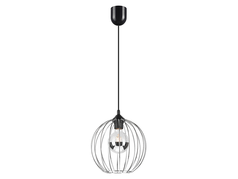 Lampa wisząca Zoya metalowa srebrna 54628