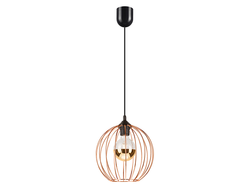 Lampa wisząca Zoya stalowa miedziana 54631