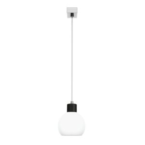 Lampa wisząca zwis EDYLIT biała kula glamour 1xE27 MOKA 14-115 1048785 Lampa wisząca zwis EDYLIT biała kula glamour 1xE27 MOKA 14-115 1048785