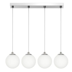 Lampa wisząca zwis EDYLIT kule białe glamour chrom 4xE14 PELOTE 14-391 1048994 Lampa wisząca zwis EDYLIT kule białe glamour chrom 4xE14 PELOTE 14-391 1048994