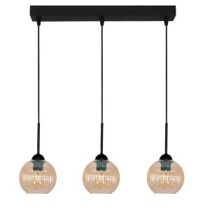 Lampa wisząca zwis EDYLIT loft bursztynowe klosze 3xE27 PION 15-034 1048909 Lampa wisząca zwis EDYLIT loft bursztynowe klosze 3xE27 PION 15-034 1048909