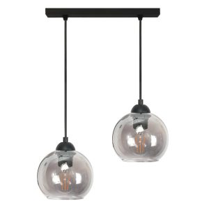 Lampa wisząca zwis EDYLIT loft grafitowe klosze 2xE27 VIGA 13-218 1048833 Lampa wisząca zwis EDYLIT loft grafitowe klosze 2xE27 VIGA 13-218 1048833