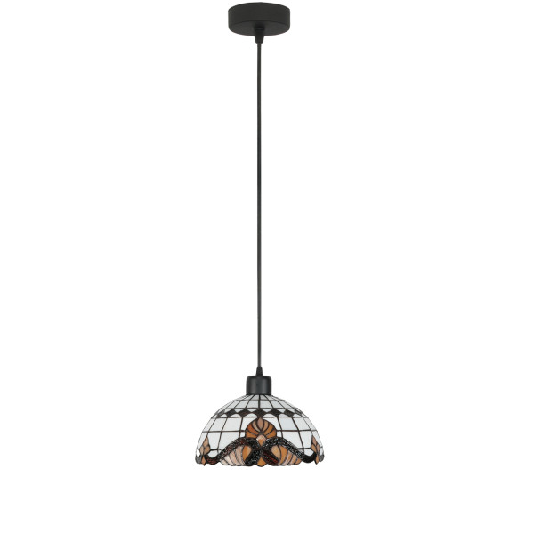 Lampa wisząca zwis EDYLIT retro witrażowy klosz 1xE27 WIT 15-093Z 1048926