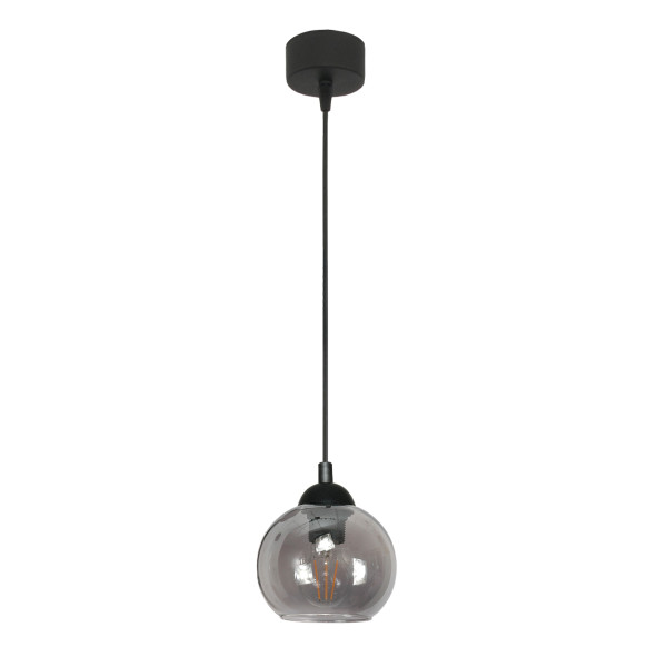 Lampa wisząca zwis pojedynczy EDYLIT grafitowe klosze LED 1xE27 MODE 14-295 1004501