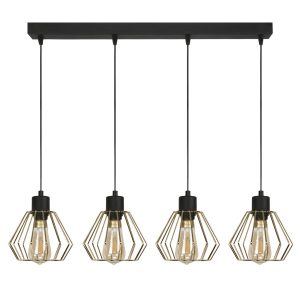 Lampa wisząca zwisy EDYLIT loft industrialna nad stół 4xE27 GIRO 14-301 1048912 Lampa wisząca zwisy EDYLIT loft industrialna nad stół 4xE27 GIRO 14-301 1048912