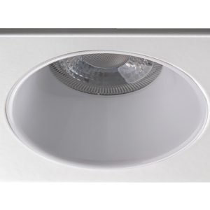 Lampa wpuszczana w sufit Glozo aluminiowa biała 56601 Lampa wpuszczana w sufit Glozo aluminiowa biała 56601
