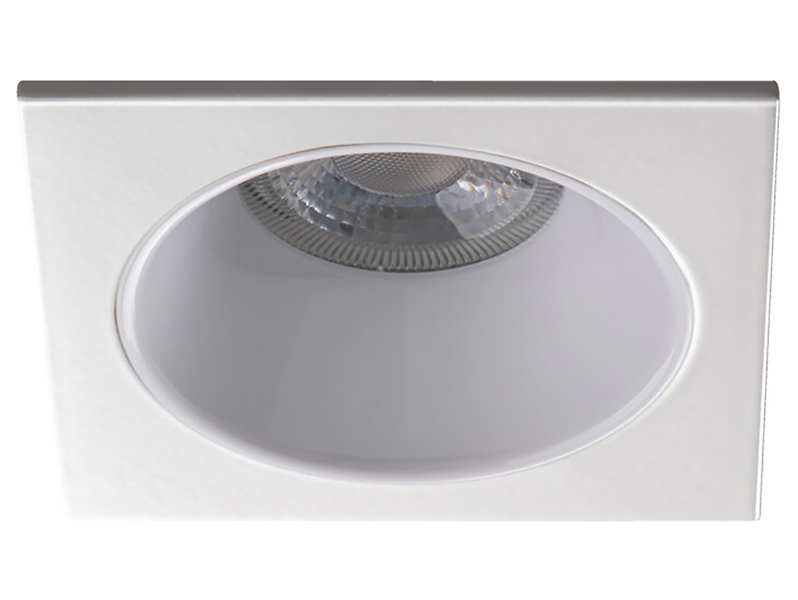Lampa wpuszczana w sufit Glozo aluminiowa biała 56601