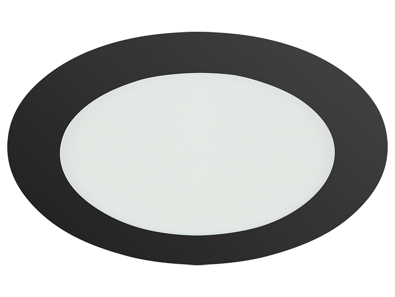 Lampa wpuszczana w sufit Wafel CCT LED 17 cm czarna 640095