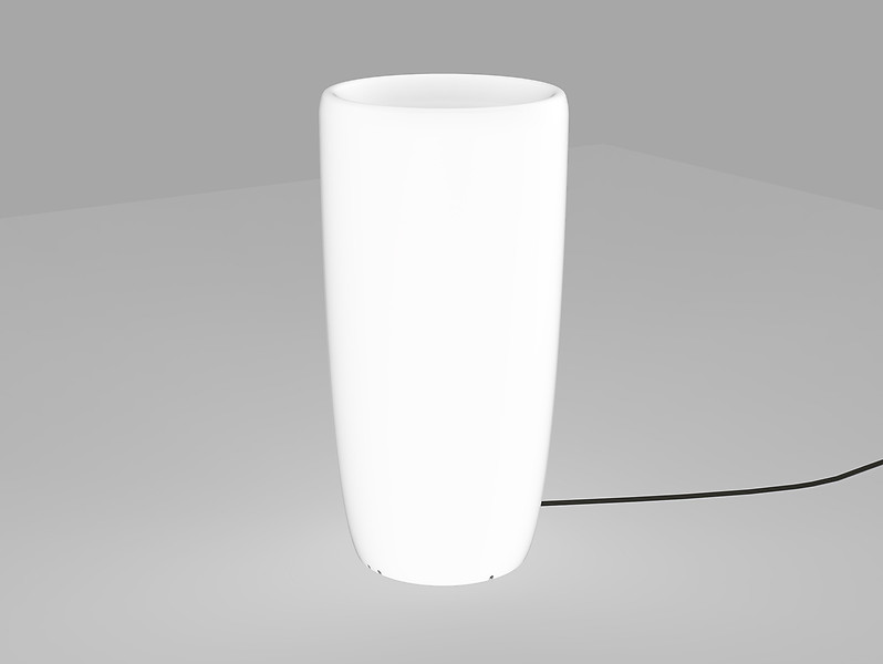 Lampa zewnętrza stojąca Flowerpot M biała 27195